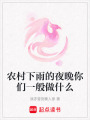 農(nóng)村下雨的夜晚你們一般做什么