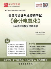 天津市会计从业资格考试《会计电算化》历年真题与模拟试题详解
