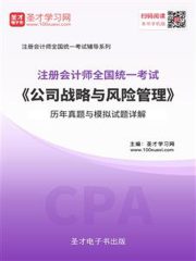 2019年注册会计师《公司战略与风险管理》历年真题与模拟试题详解