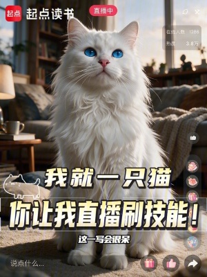 我就一只猫，你让我直播刷技能？封面