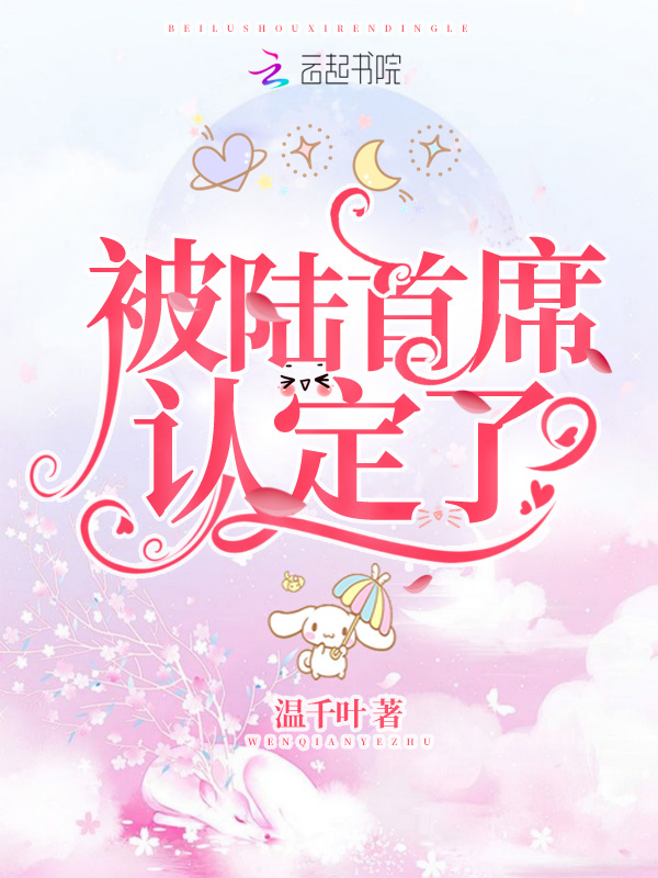 被陆首席认定了小说封面