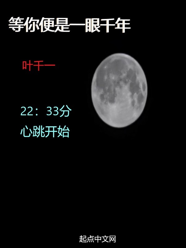 等你便是一眼千年小说封面