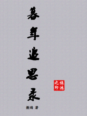 《暮年追思录》封面